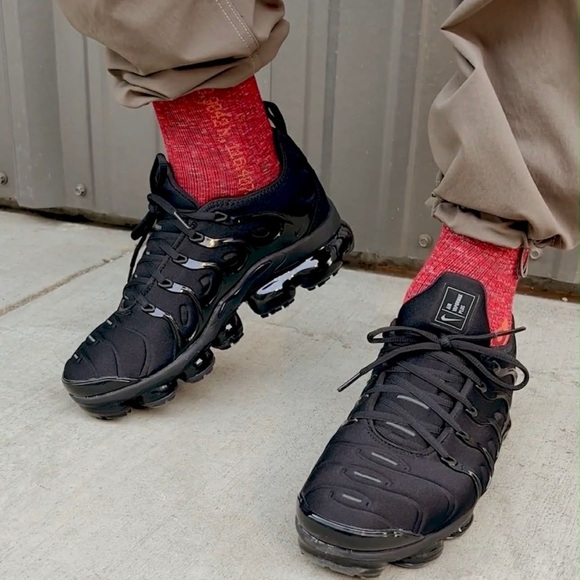 Black Athletic Sneakers Vapor max plus size 10 - Picture 9 of 10